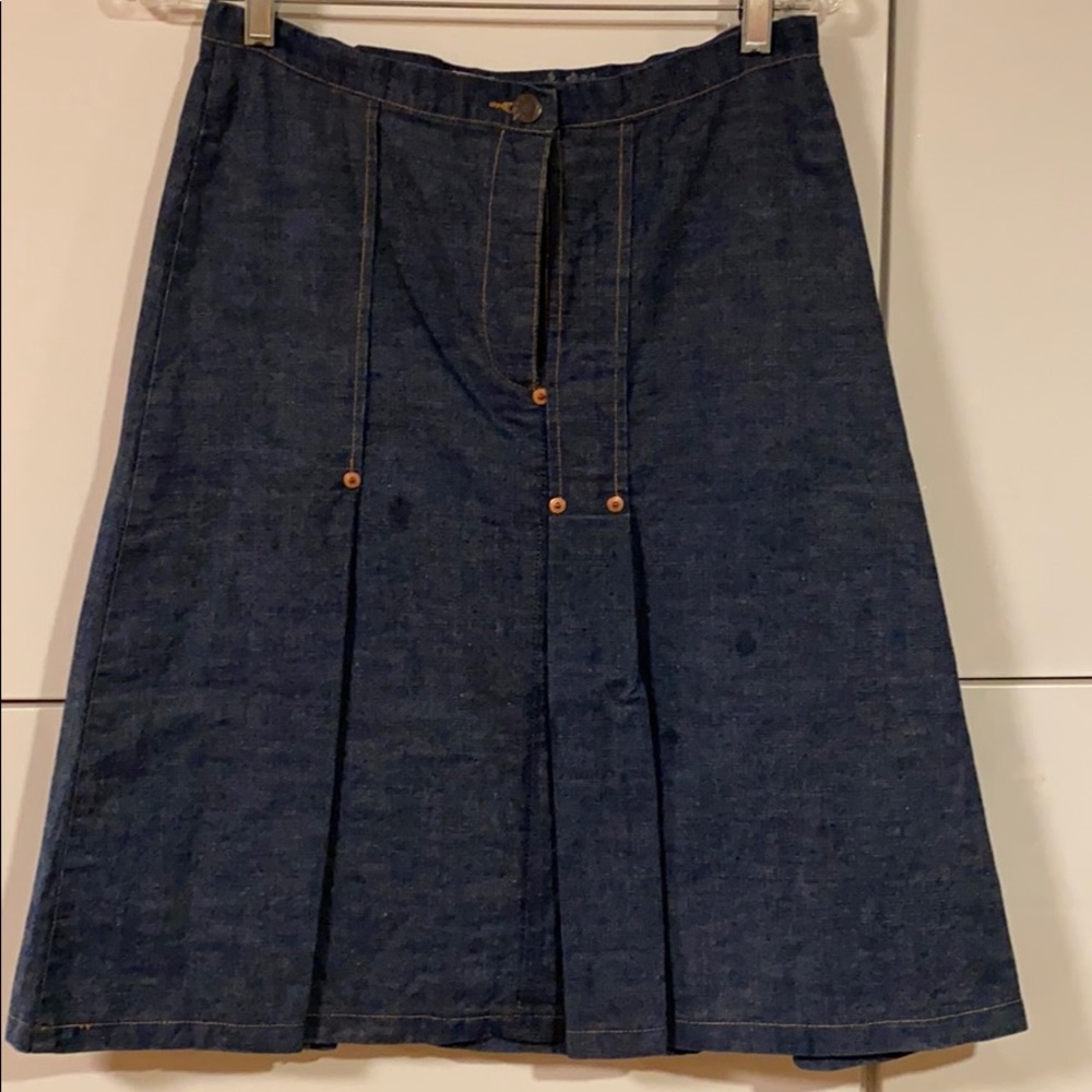 Denim midi skirt from Top shop